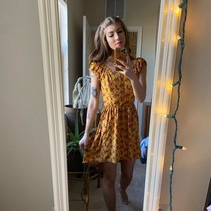 Beautiful yellow cotton sundress